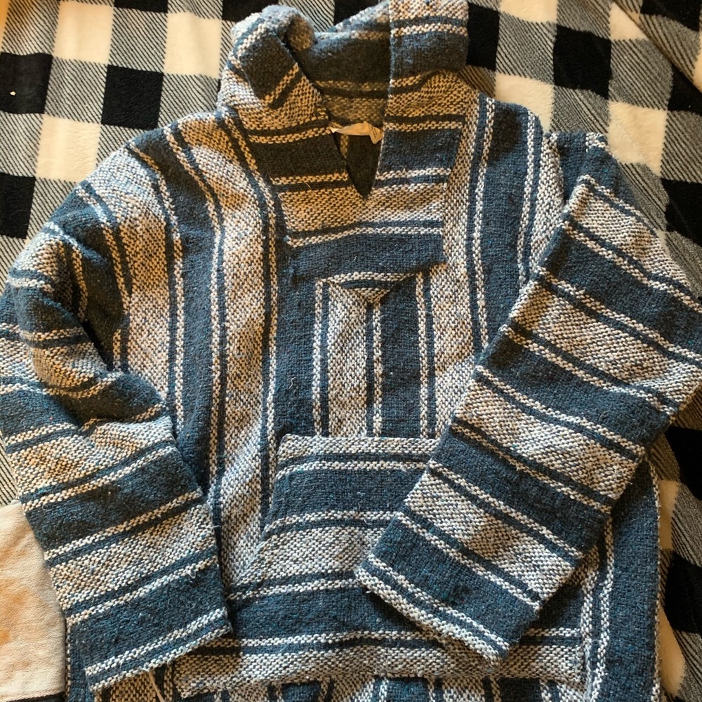 Organic cotton poncho